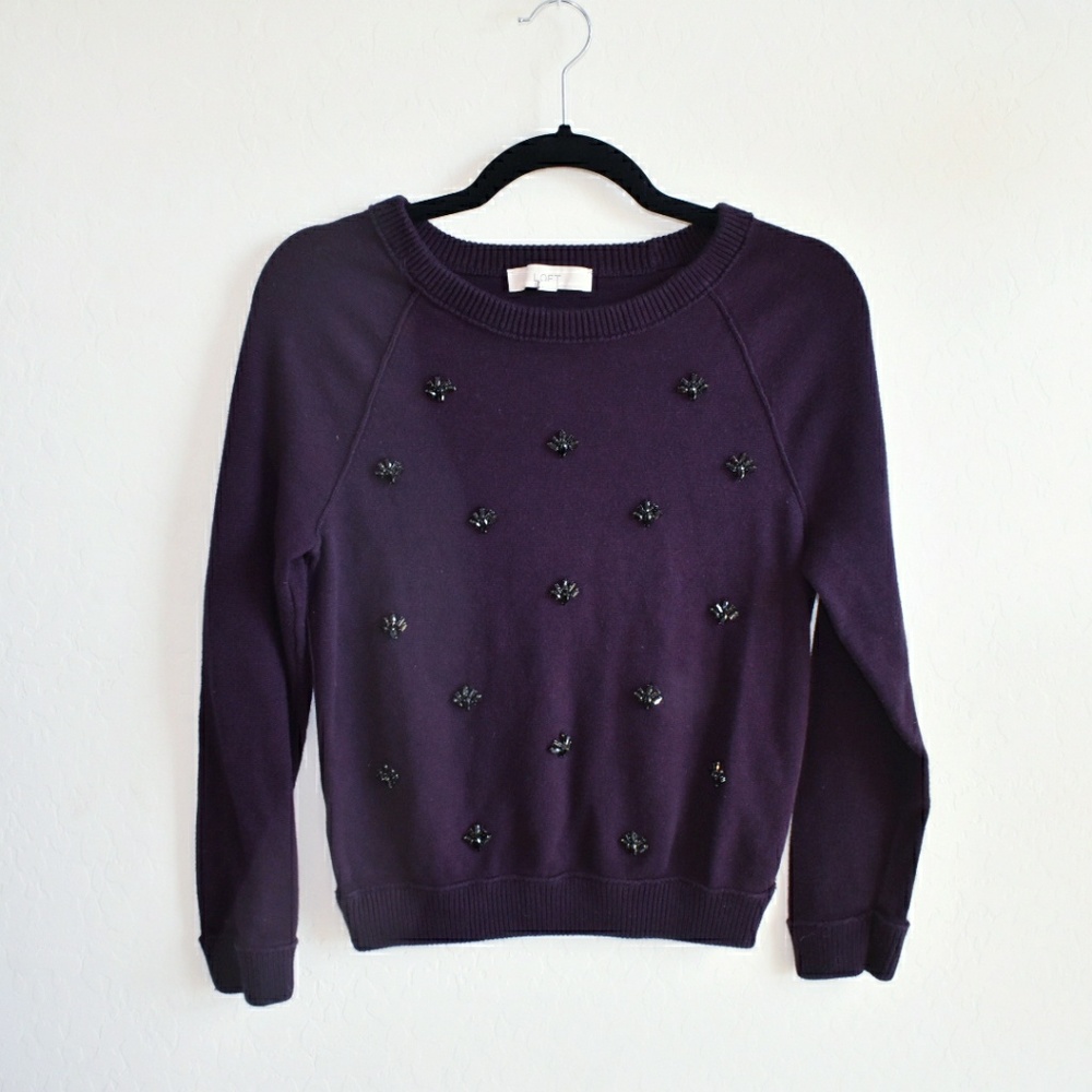 Purple Sweater with Gems